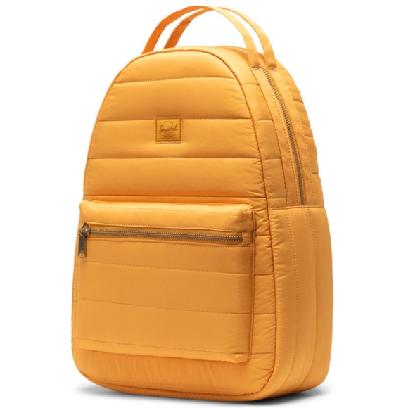 Herschel Nova Mini Sunflower Yellow Quilted Backpack - Picture 1 of 7